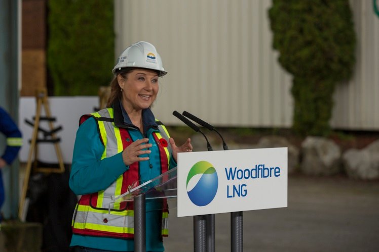 "Once this site is up and running, they will be shipping 2.1 million tonnes of LNG across the Pacific. They will be doing that every year for 25 years. And in doing so, they are going to displace coal. B.C. LNG will reduce global emissions by almost 2.5 million tonnes every single year, just from this site,” B.C. Premier Christy Clark