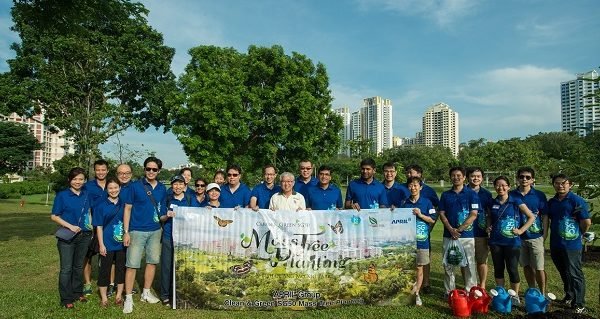 Inside RGE - APRIL Group Bishan-Ang Mo Kio Park tree planting