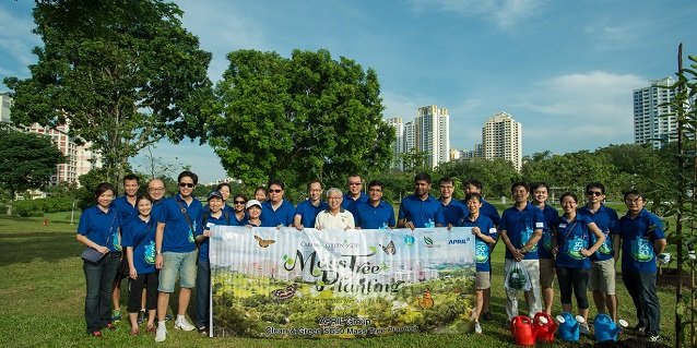 Inside RGE - APRIL Group Bishan-Ang Mo Kio Park tree planting