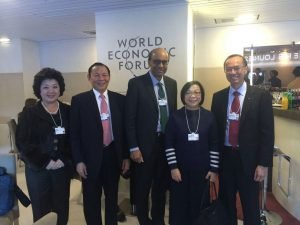 Mr and Mrs Sukanto Tanoto also got to meet delegates from Singapore